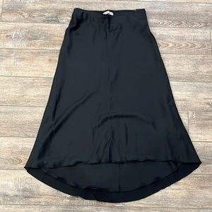 NWT satin midi skirt.